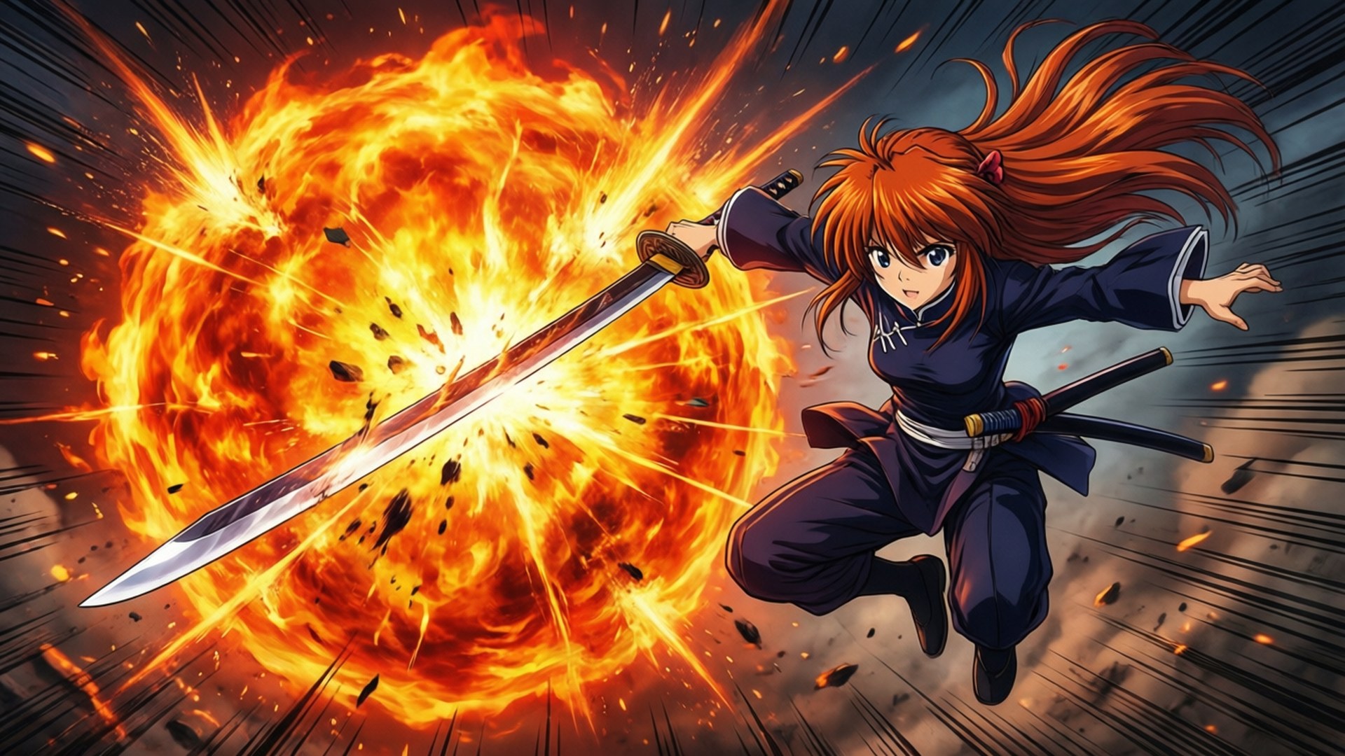 Fireball Slice by Wallpapers.art Studio
