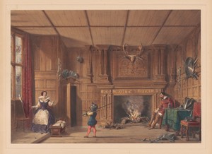 Fireplace in the Gatehouse, Kennelworth, Warwickshire