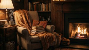 Fireplace Reading Nook