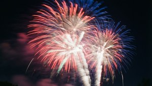 Fireworks Burst Blur