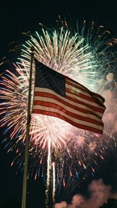 Fireworks Flag