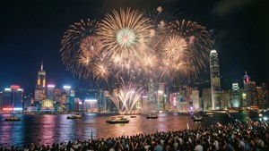Fireworks Over HK Bay