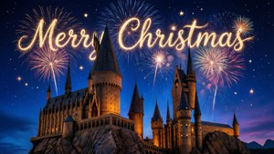 Fireworks over Hogwarts