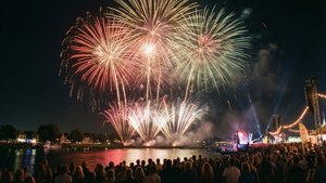 Fireworks over River