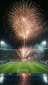 Fireworks Over Stadium