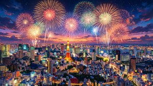 Fireworks Over Tokyo