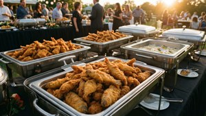 Fish Fry Buffet Spread