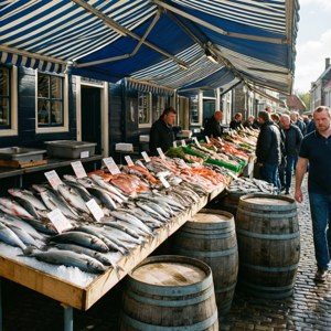 Fish Market Bustle