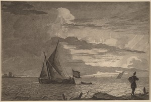 Fisherman with Pack over His Shoulder