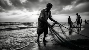 Fishermen at Marina