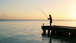 Fishing at Sunrise Tonga