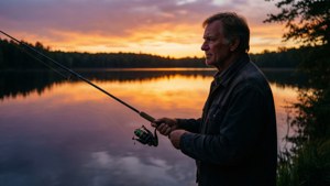 Fishing at Sunset
