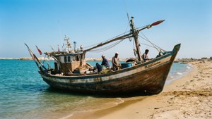 Fishing Boat Canal
