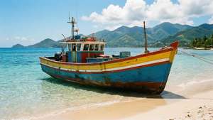 Fishing Boat on Shore