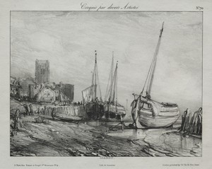 Fishing Boats along the Beach