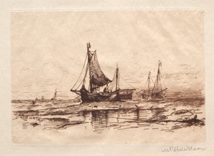 Fishing Boats on the Beach at Scheveningen