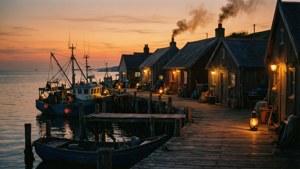 Fishing Village Twilight