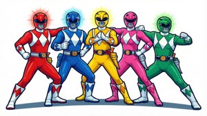 Five Rangers Vector Team