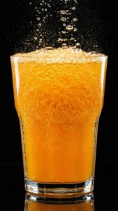 Fizzing Orange Glass