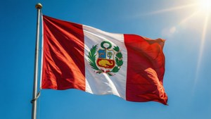 Flag Against Blue Sky