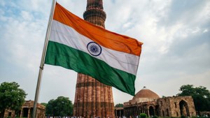 Flag at Qutub