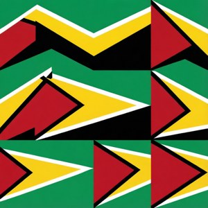 Flag Colors Geometric Abstract