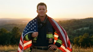 Flag Draped Hero