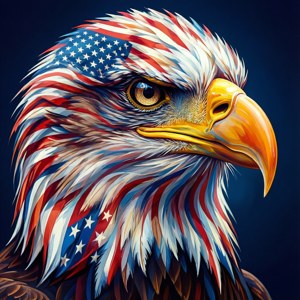 Flag Eagle Mosaic