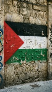 Flag Graffiti on Wall