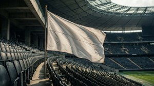 Flag in Empty Stadium