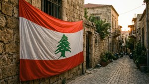 Flag in Old Beirut