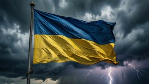 Flag in Storm