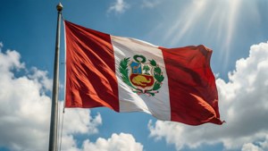 Flag on a Clear Sky