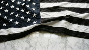 Flag on Marble