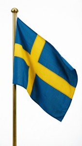 Flag on Pole White