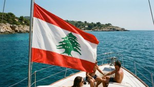 Flag on the Mediterranean