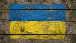 Flag on Wood