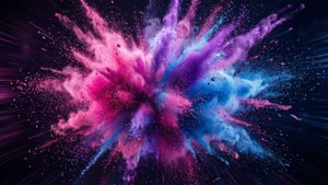 Flag Particle Burst
