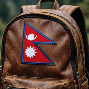 Flag Patch on Backpack
