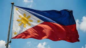 Flag Waving Blue Sky
