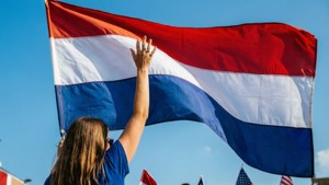 Flag Waving Person