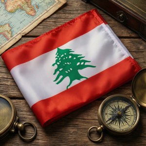 Flag with Compass