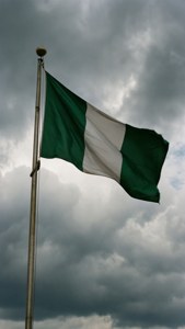 Flagpole with Clouds