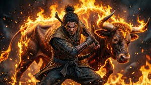 Flame Bull Encounter