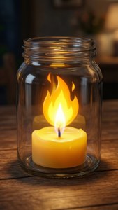 Flame in Jar