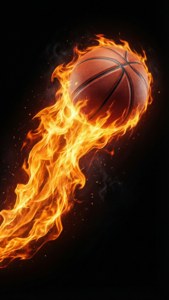 Flaming Basketball Motion