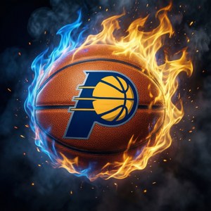 Flaming Pacers Ball