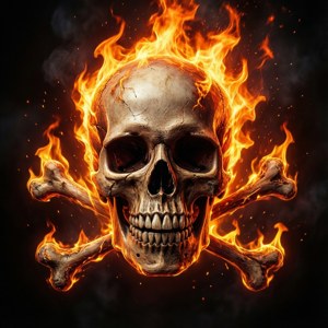 Flaming Skull Blaze