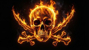 Flaming Skull Emblem