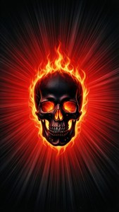 Flaming Skull Gradient